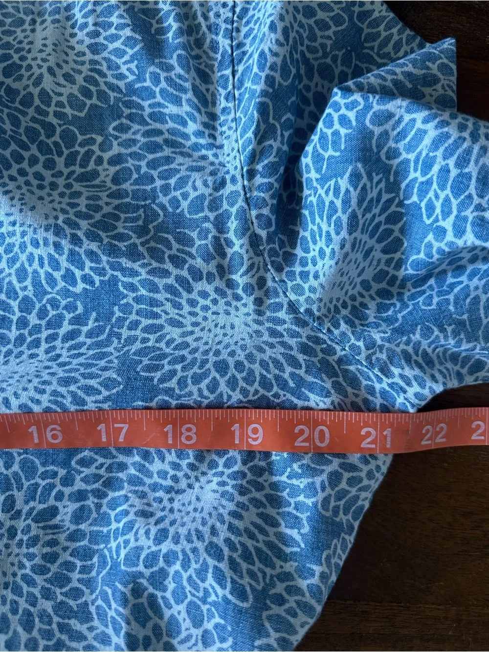 J.Crew mercantile blue cotton floral romper ladies size 10